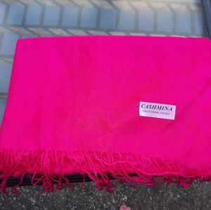 Cashmina Women's Scarf Shawl Fuchsia Deep Pink